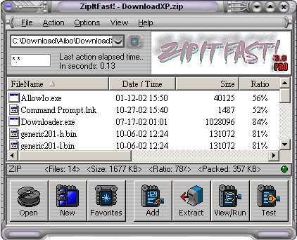 ZipItFast! Screenshot